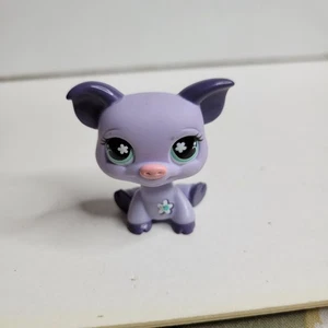 Littlest Pet Shop #550 viola maiale occhi di acqua fiore LPS - Foto 1 di 4