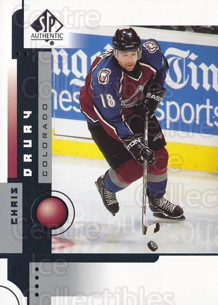 2001-02 SP Authentic #20 Chris Drury - Image 1 of 1