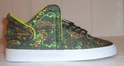 Supra Hombre Falcon Zapatillas Zapatos Camuflaje/Blanco Tallas 10A 13M Ee.uu. - Imagen 1 de 4