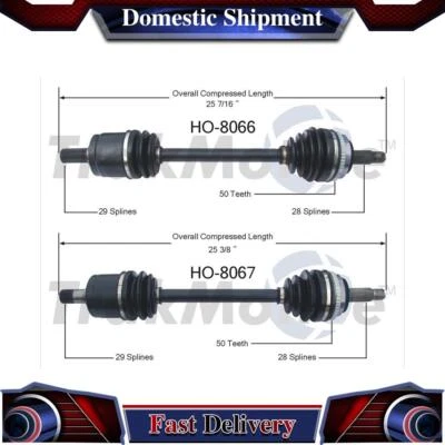 Front Left Right CV Axle Drive Shaft Joint Assembly For 1989-1990 Acura Legend - Image 1 of 3