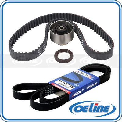 Kit de correa de distribución con correa serpentina 6PK2100 2003 para Ford Focus 2,0 L L L4 SOHC Foto 1 de 4