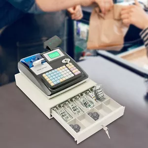 48 llaves caja registradora electrónica tienda hasta impresora térmica sistema POS cajero - Imagen 1 de 17