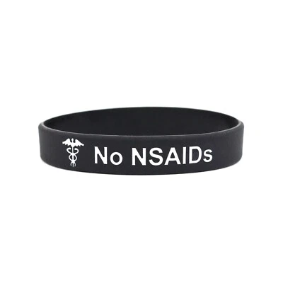 No Nsaids Allergie Armband Medizinische Warnung Id Armband Ibuprofen Allergien - Bild 1 von 4