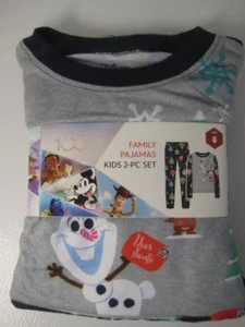 Disney 100th Christmas Briefly Stated Frozen Family Kids  2 pc. Size 8 NEW - Picture 1 of 9