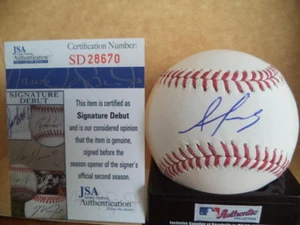 ALEX REYES ST. LOUIS CARDINALS SIGNATURE DEBUT SIGNED M.L. BASEBALL JSA SD28670 - Picture 1 of 3