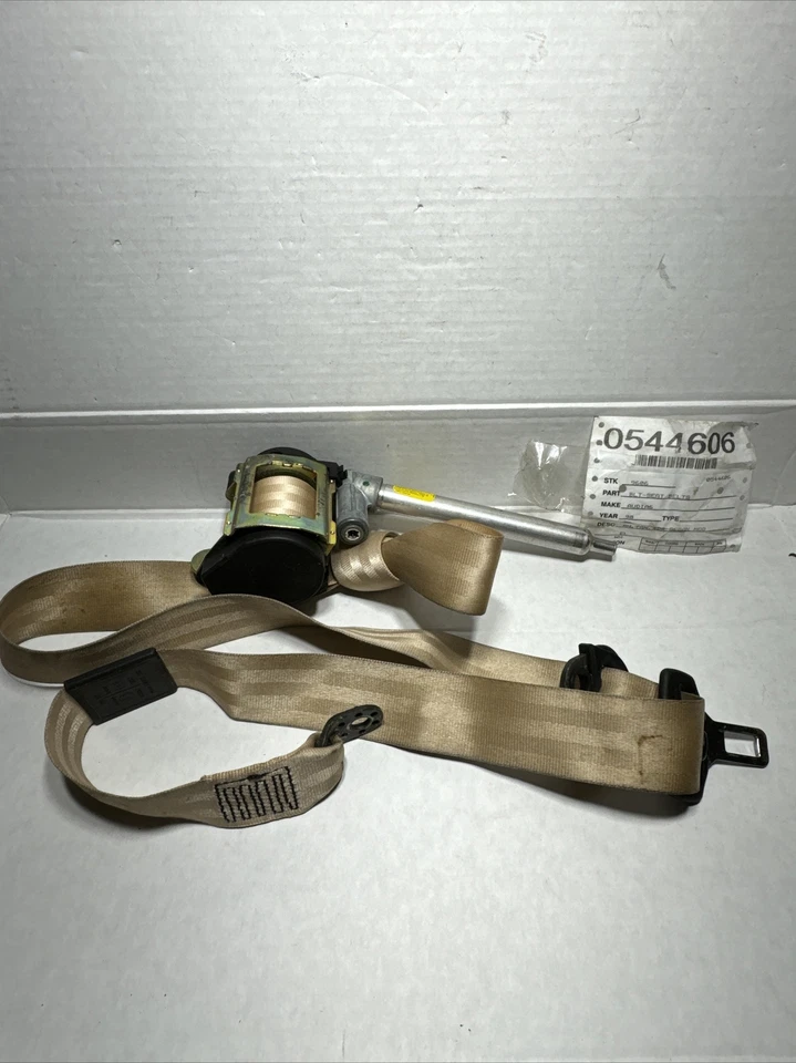 1998-2004 Audi A6 retrator de cinto de segurança dianteiro direito OEM sedã bronzeado - Imagem 1 de 4