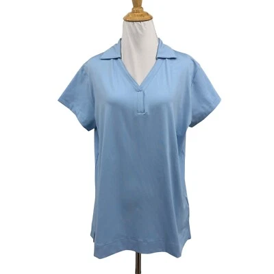 Camisa polo deportiva diaria para mujer XL extra grande azul cielo manga gorra Anzio golf Foto 1 de 4