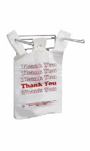 Hanging Plastic Bag Holder Holds 11 ½ x 6 x 21” T-Shirt Handle Bags - Picture 1 of 2