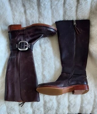 Fossil Size 8 Brown Leather Boots - Image 1 of 4