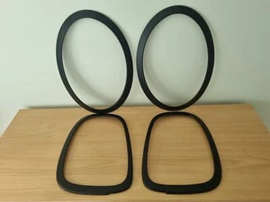 UK SELLER MATT BLACK Headlight & Rear light Trims for MINI F55 F56 F57 Cooper S - Picture 1 of 12