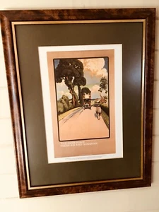 LONDON TRANSPORT THE OPEN ROAD 1914 REPRODUCTION PRINT WALTER E SPRADBERY - Picture 1 of 3