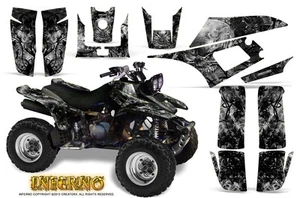 YAMAHA WARRIOR 350 GRAPHICS KIT CREATORX DECALS STICKERS INFERNO S - Picture 1 of 1