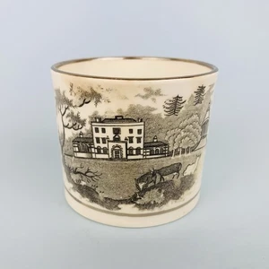 Antique Georgian Unmarked Minton or Ridgway? Country House Coffee Can A/F - Picture 1 of 10