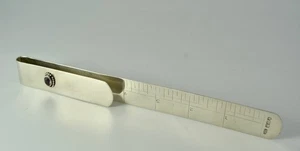Antique Hallmarked English Sterling Silver Bookmark with Amethyst London c. 1902 - Picture 1 of 7