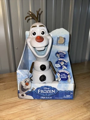Olaf-a-Lot Disney Frozen интерактивный говорящий пластик 13 дюймов Snowman Jakks Pacific - Изображение 1 из 3