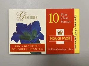 GB 1997 - Flowers Greetings Stamp Booklet - 10 x 1st CLASS - SGKX9 - MNH - Picture 1 of 4