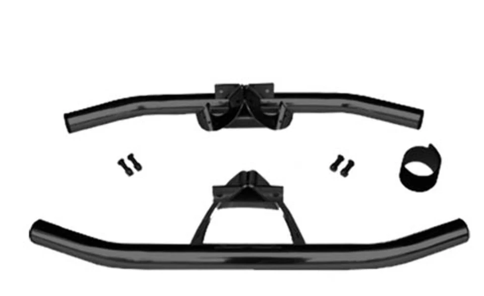 Barras Nerf universales recubiertas de polvo negro Jake's para carro de golf E-Z-GO Yamaha Club Foto 1 de 1