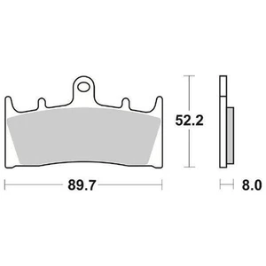 Pastillas Freno SBS 686 Dc Kawasaki ZX6R Ninja ( ZX600F1 F2 F3 G1 G2 J1P J2P) - Imagen 1 de 4