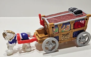 Vintage 1999 Mattel Fisher Price Royal Magic Castle Coach & Horse - Picture 1 of 11