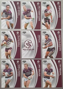 2024 NRL Elite Base Team Set (9 Cards) Manly-Warringah Sea Eagles - Picture 1 of 3