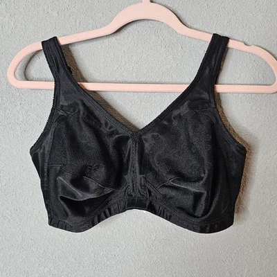 Sujetador Underscore Mujer 36DD Negro Sin Alambres Cobertura Completa Encaje Soporte Ajustable Foto 1 de 4