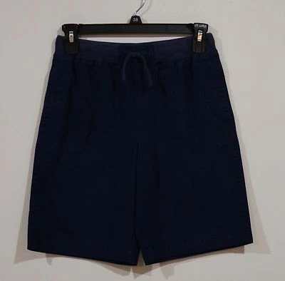 Shorts Chaps meninos tamanho 10-12 volta às aulas com cordão cintura azul - Imagem 1 de 2
