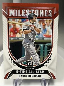 2024 Donruss Milestones #8 Lance Berkman  - Houston Astros - Picture 1 of 2