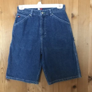 Vintage, Boys Tommy Hilfiger Denim Shorts Blue Size 14 Waist 27 inches - Picture 1 of 11