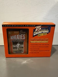 Vintage 1999 Wheaties 75 Years Of Champions 24K Gold Signature. Babe Ruth-Sealed - Picture 1 of 5