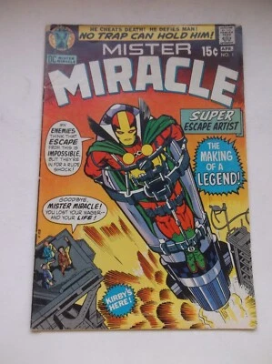 DC: MISTER MIRACLE #1, 1ST APP/OBERON/THADDEUS BROWN & DEATH OF, 1971, VG (4.0)! - Image 1 of 4