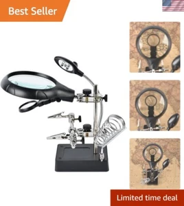 Vielseitige Lupenleuchte mit LED-Licht und verstellbaren Clips für Bastler - Bild 1 von 9