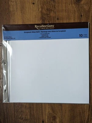 RECAMBIOS ÁLBUM RECUERDOS NUEVO/SELLADO 12 X 12 10 HOJAS SIN ÁCIDO Y LIGNINA.  Foto 1 de 2