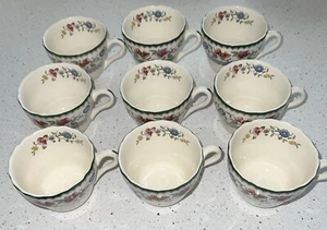 Vintage Copeland Spode England Chinese Rose From A Nine (9) Tea Cups - Picture 1 of 10