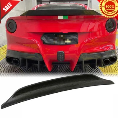 Alerón trasero de carbono real para Ferrari F12 Berlinetta cupé 2013-2016 Foto 1 de 4