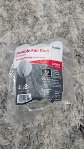 Lambro 4 Zoll x 8 Fuß Aluminium flexibler Übergangstrockner Kanal 40529 - Bild 1 von 4