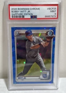 Bobby Witt Jr 2020 Bowman Chrome Sapphire PSA 9 - Picture 1 of 2