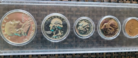 1954 US Proof Set In Hard Plastic Holder - Cameo Franklin Half! Cover