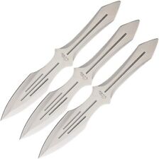 CN211230SL Stainless Throwing Fixed Blade Knife 3 Piece Set + Sheath
