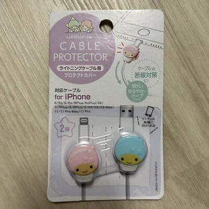 Little Twin Stars iPhone Lightning Cable Protector 2pcs Sanrio NEW - Picture 1 of 2