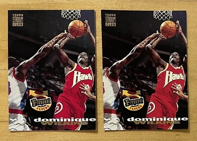 Dominique Wilkins Lote de (2) 1993-94 Stadium Club Viajeros Frecuentes #182 Casi Nuevo-+ Foto 1 de 2