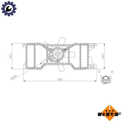 FAN ENGINE COOLING 47944 FOR BAJA/A9JA/A9JB 1.3L F6JA/F6JB 1.4L FUJA/FUJB 1.2L - Image 1 of 4