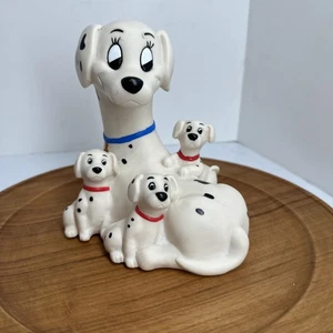Vintage Walt Disney 101 Dalmations Plastic Vinyl Bank Dogs Rubber Stopper - Picture 1 of 10