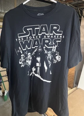Star Wars Mens 2XL Black Graphic T-Shirt 2XL Cotton Polyester - Preowned - Image 1 of 4