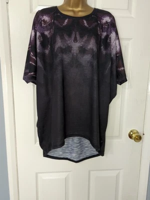 Camiseta Firetrap Cuadrada Gran Tamaño Estampado Gráfico Abstracto Grunge Y2K Talla UK 16 Foto 1 de 4