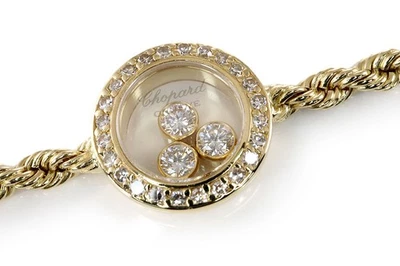 Chopard Armband Happy Diamonds ca 0,21 ct. TW/VVS 750 Gelbgold [BRORS 20488] - Bild 1 von 4