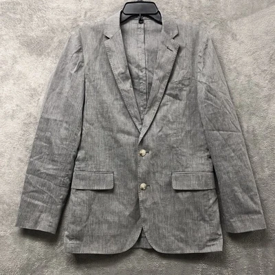 J Crew Ludlow Blazer Mens 36R Gray Jacket Slim Fit Stretch Somelos Sport Coat - Image 1 of 4