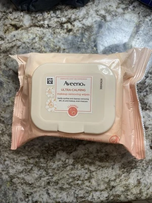 Toallitas desmaquillantes ultra calmantes para piel sensible Aveeno 25 unidades nuevas Foto 1 de 4