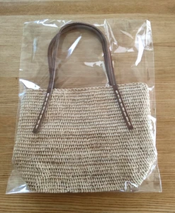 Sans Arcidet Basket Bag BEBY BAG XS BABY RAFFIA NATUREL Inner Pocket 23x28x13cm - Picture 1 of 7