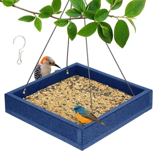 Alimentador para pájaros Mealworm para exterior, bandeja colgante de plástico reciclado alimentadores 3,5 libras - Imagen 1 de 12