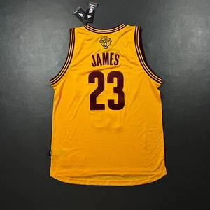 Camiseta deportiva 100 % auténtica Lebron James Adidas 2015 NBA Finals Cavaliers talla L - Imagen 1 de 10